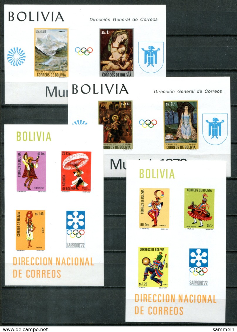 5061 - BOLIVIEN - Block 32, 33, 34, 35 ** - OLYMPIA / OLYMPICS - Bolivien