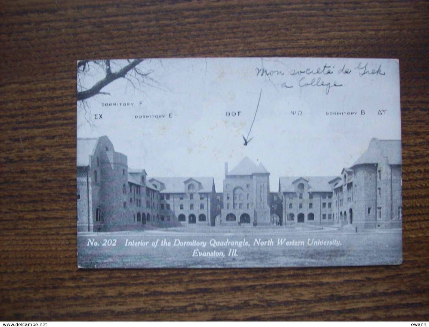 Etats-Unis- Carte Postale Ancienne De L'Université D'Evenston - Autres & Non Classés