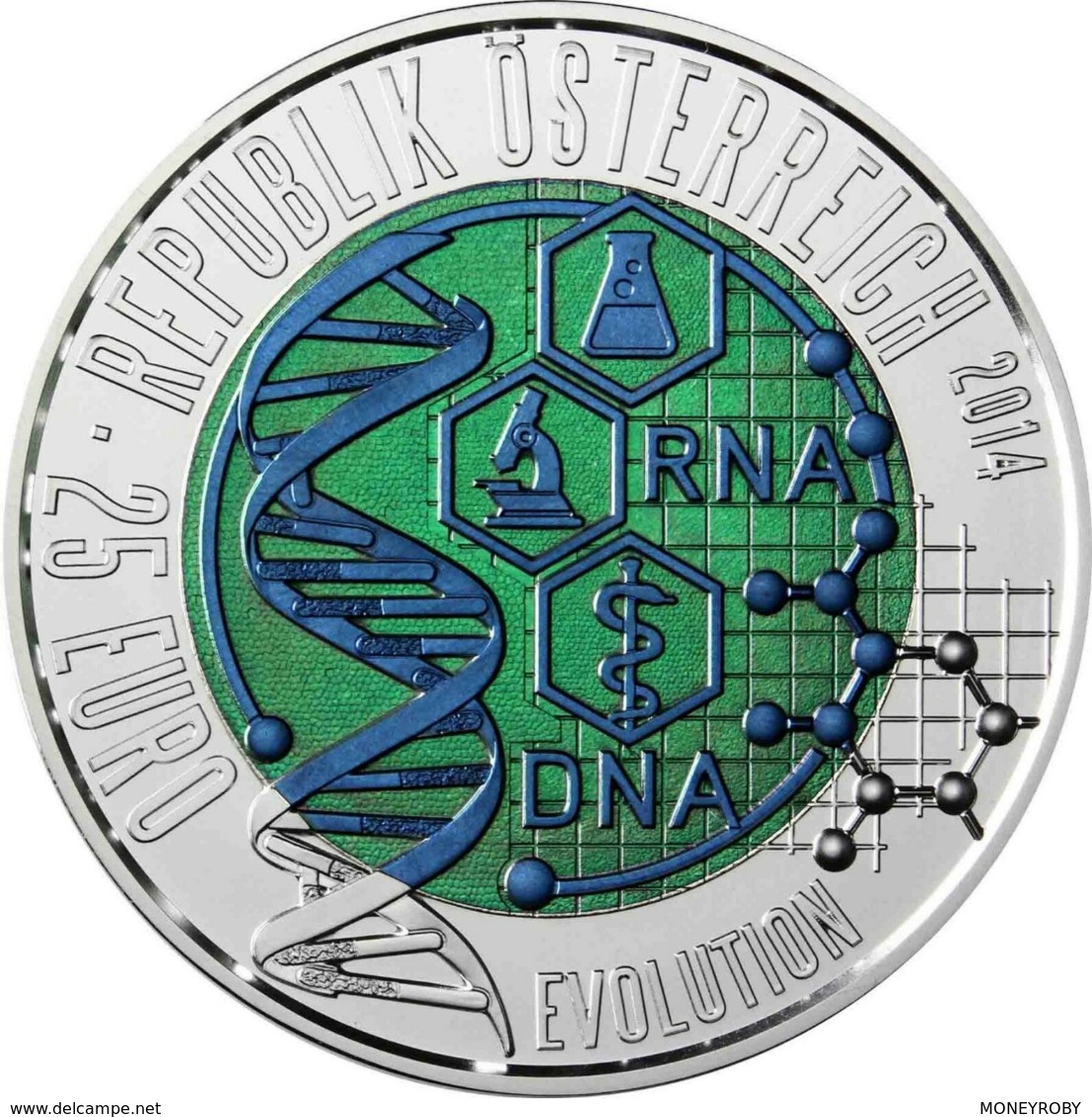 AUSTRIA 25 EURO NIOB 2014 " EVOLUTION " - Oesterreich