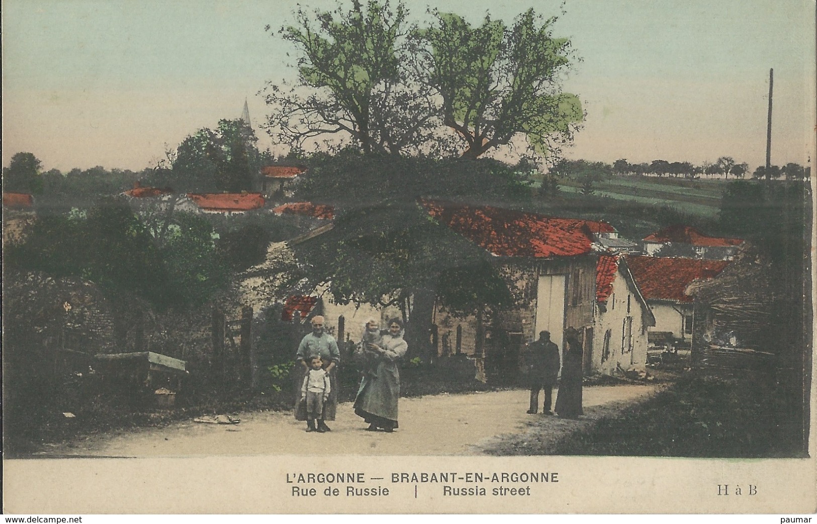 Brabant  En Argonne    Animation   Catrte Colorisée - Autres & Non Classés