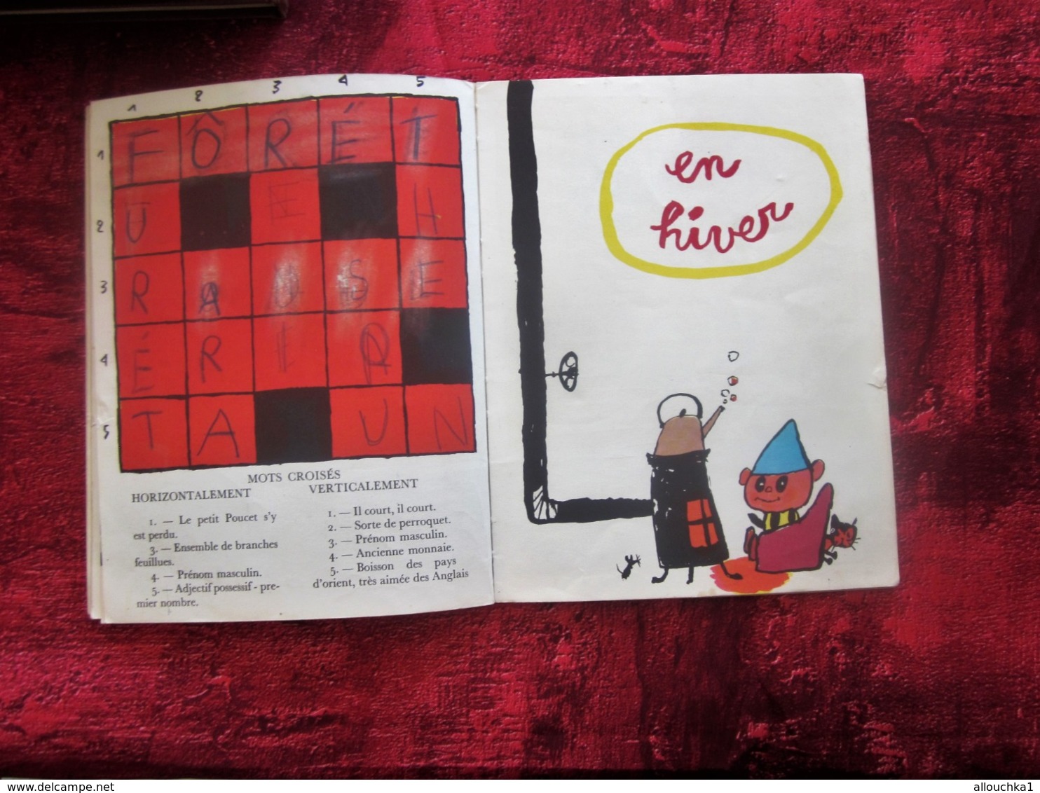 1964 COLLECTION TOUT EN M'AMUSANT  LES QUATRE SAISONS RENÉ MOREU-JEUX- CONTES- DEVINETTES