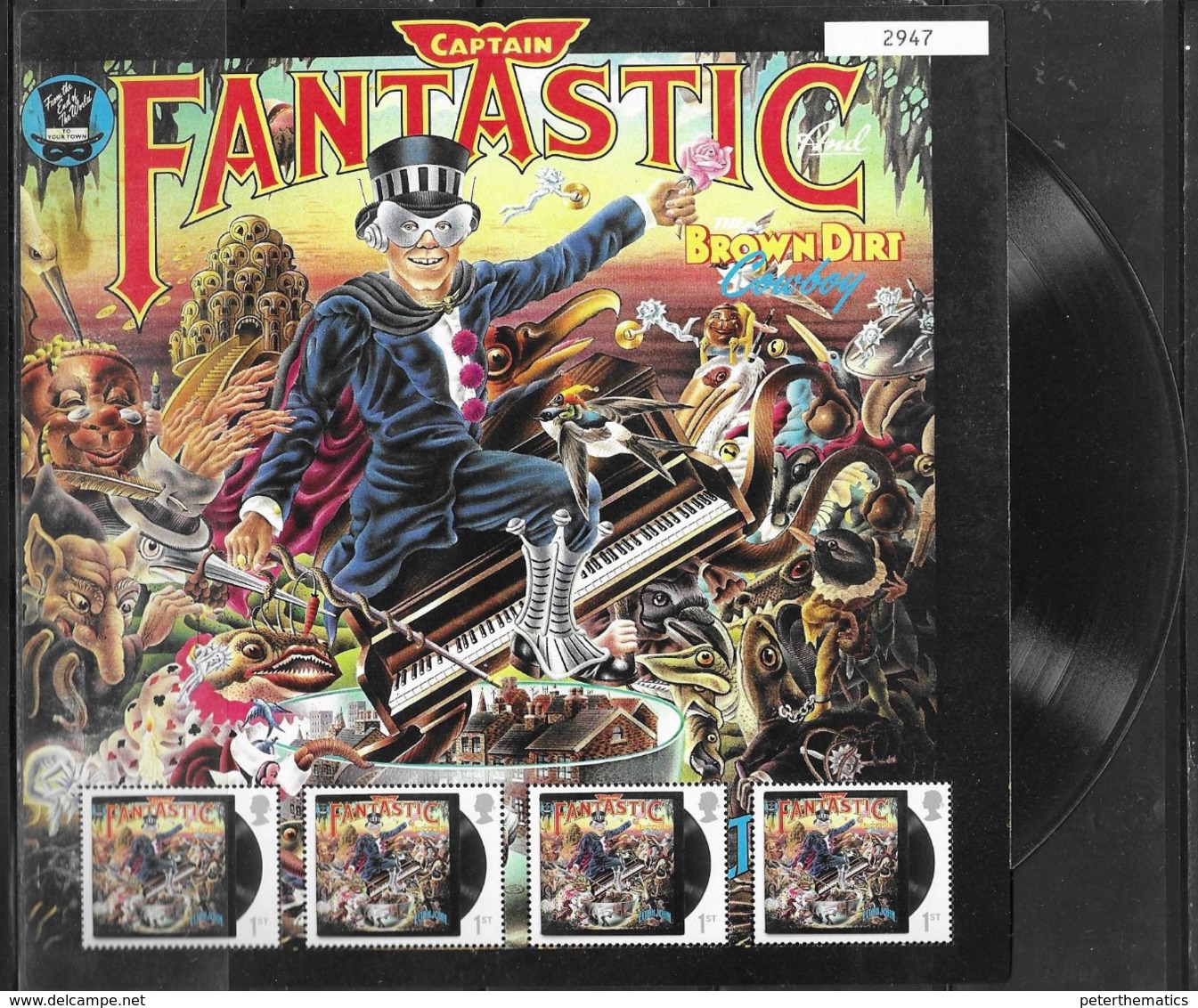 UK, 2019, MNH, MUSIC, SINGERS, ELTON JOHN, MUSIC ALBUMS, CAPTAIN FANTASTIC, FAN SHEET - Chanteurs