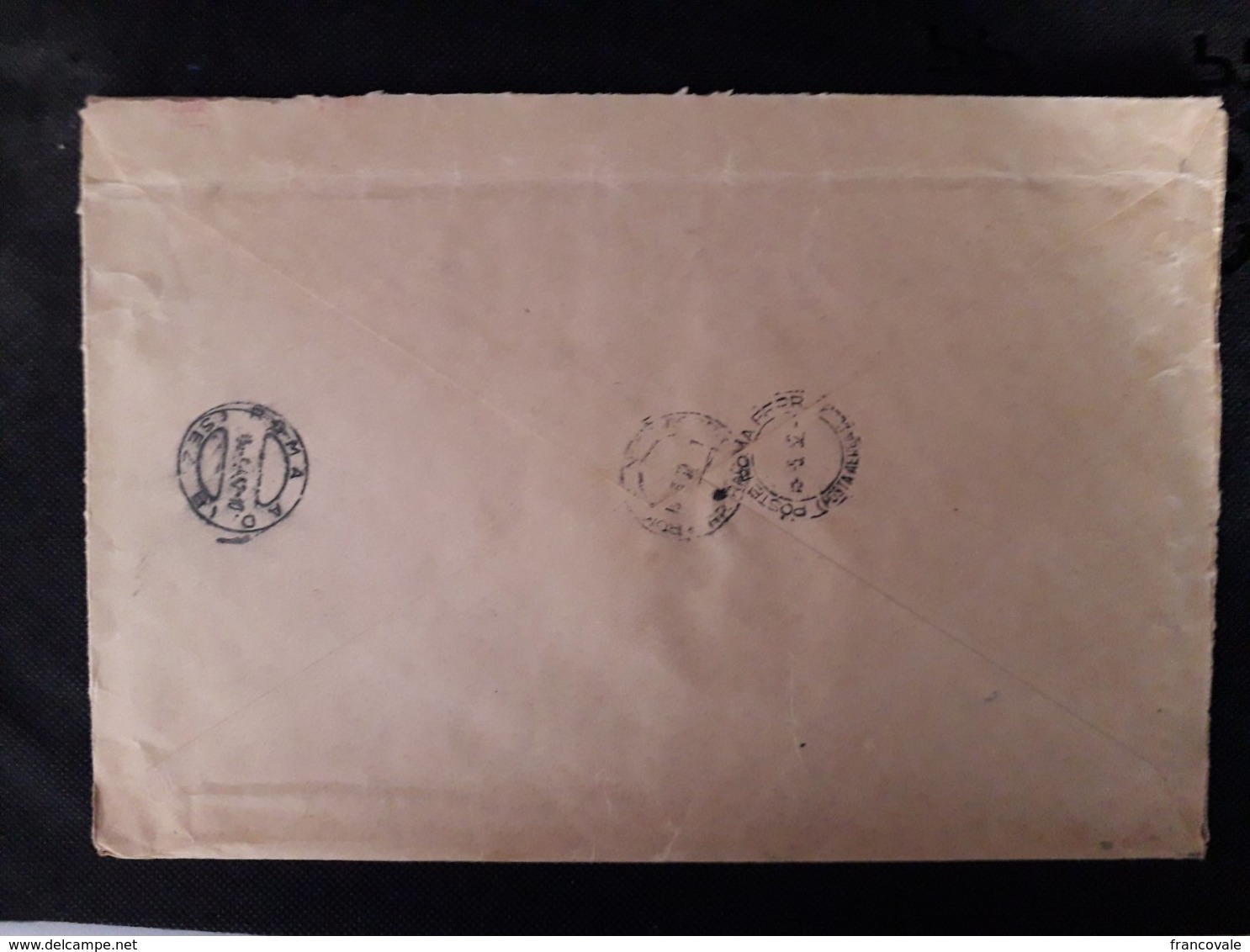 Island 1952 Mechanical Red Print 1020 Registered Mail From Reykjavik To Rome National Bank - Storia Postale