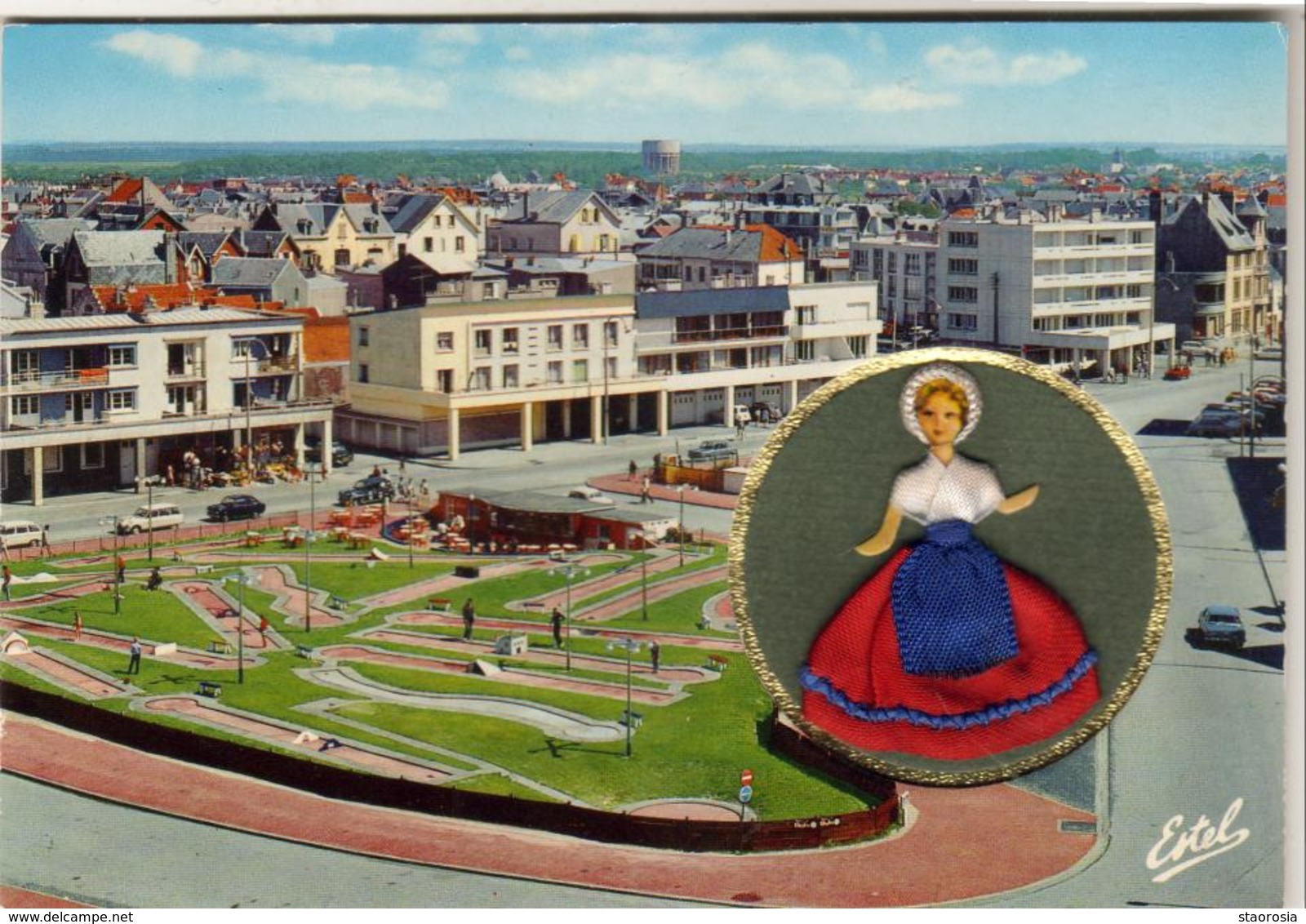 D62  BERCK   CARTE MINIDOL AVEC COSTUME EN TISSU - Berck