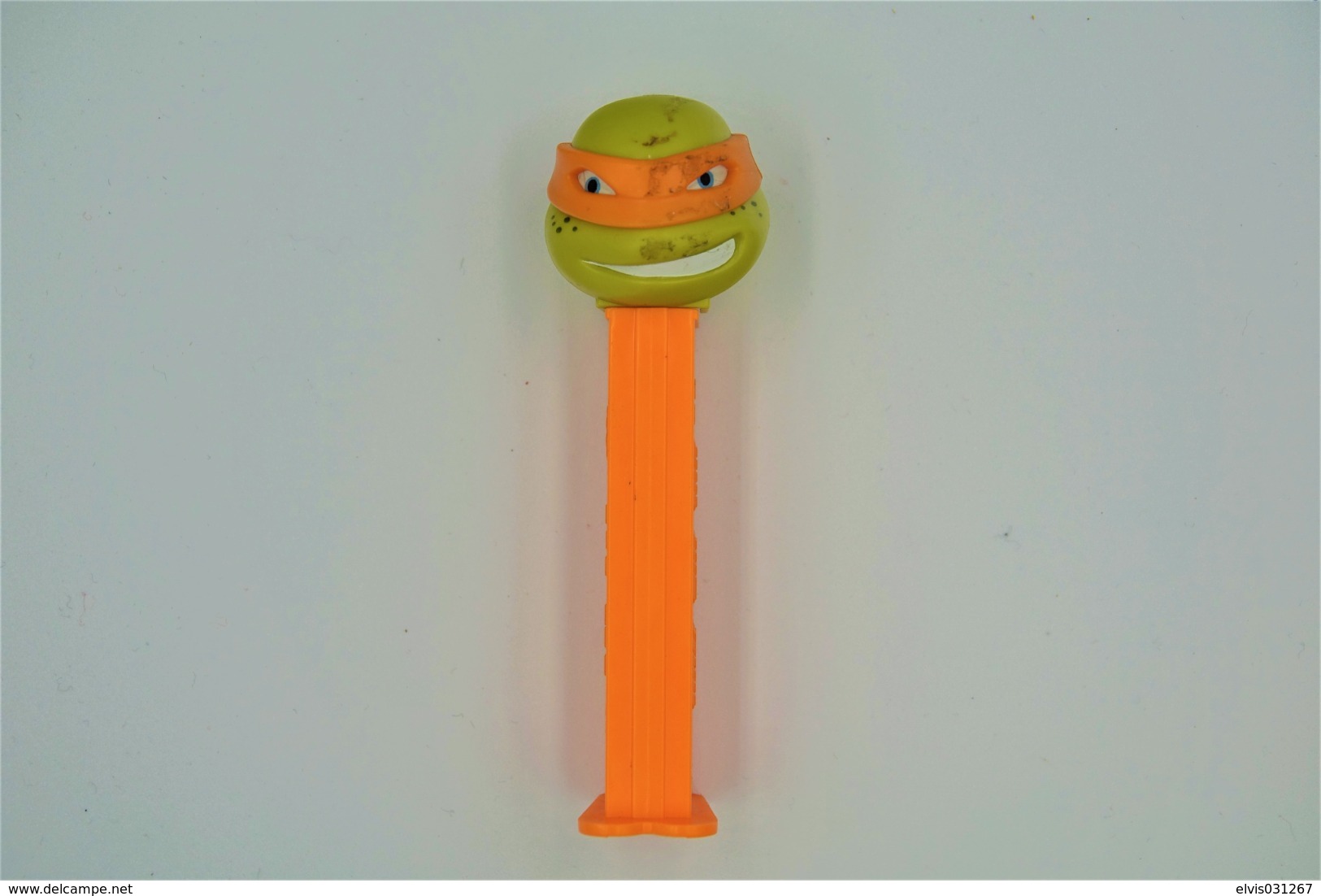 Vintage PEZ DISPENSER : MICHELANGELO MIKE - Viacom TMNT Ninja Turtle - 2014 - Us Patent Hungary Made  L=10.5cm - Figuren