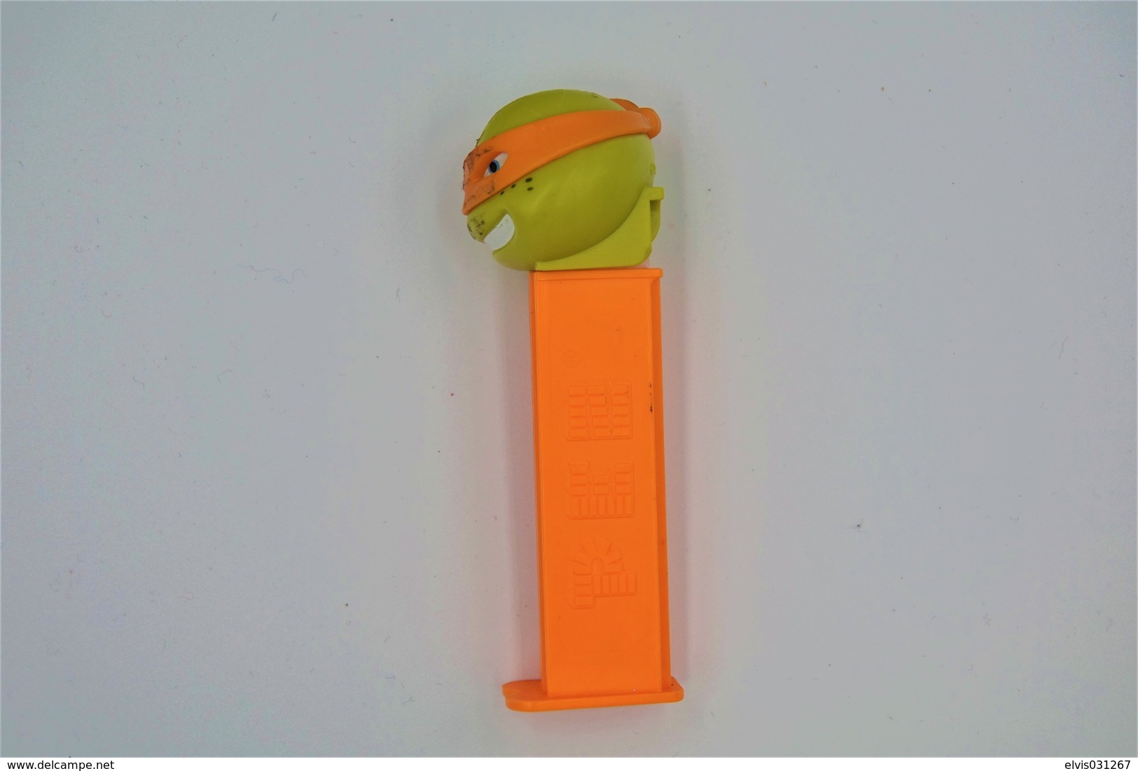 Vintage PEZ DISPENSER : MICHELANGELO MIKE - Viacom TMNT Ninja Turtle - 2014 - Us Patent Hungary Made  L=10.5cm - Figuren