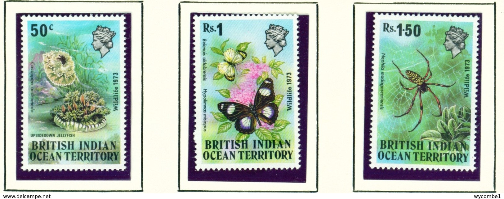 BRITISH INDIAN OCEAN TERRITORY  -  1973 Wildlife Set Unmounted/Never Hinged Mint - British Indian Ocean Territory (BIOT)