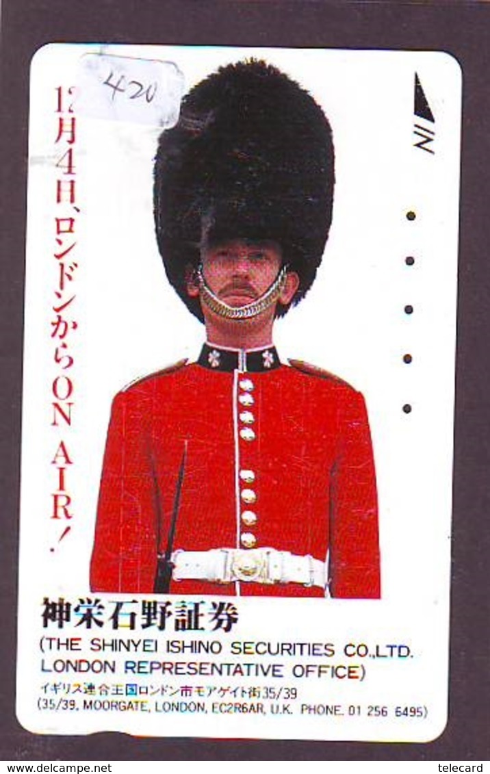 Télécarte Japon * ANGLETERRE * ENGLAND * LONDON * (420) GREAT BRITAIN RELATED * Phonecard Japan - Culture