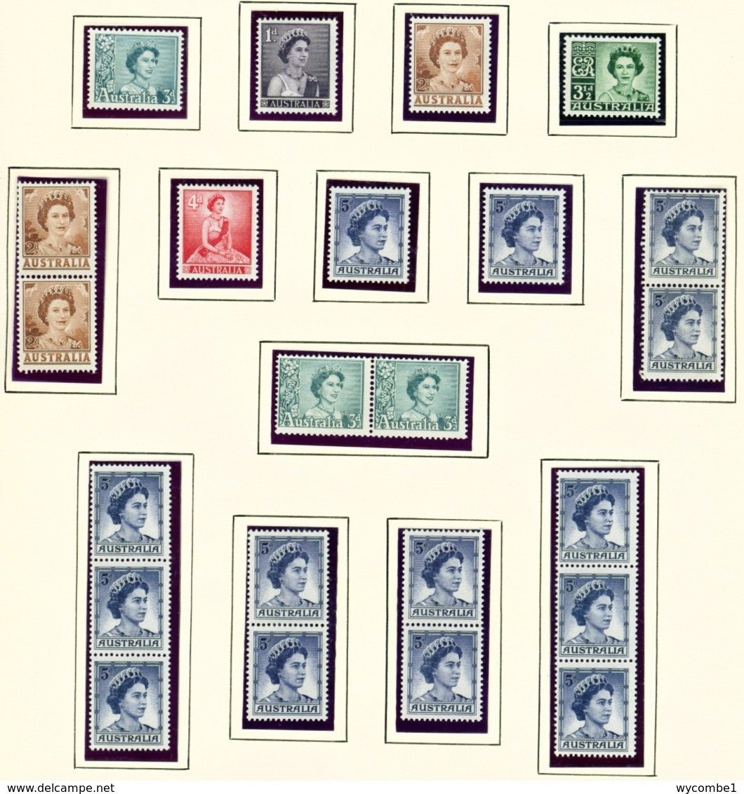 AUSTRALIA  -  1959 Page Of Unmounted/Never Hinged Mint - Mint Stamps