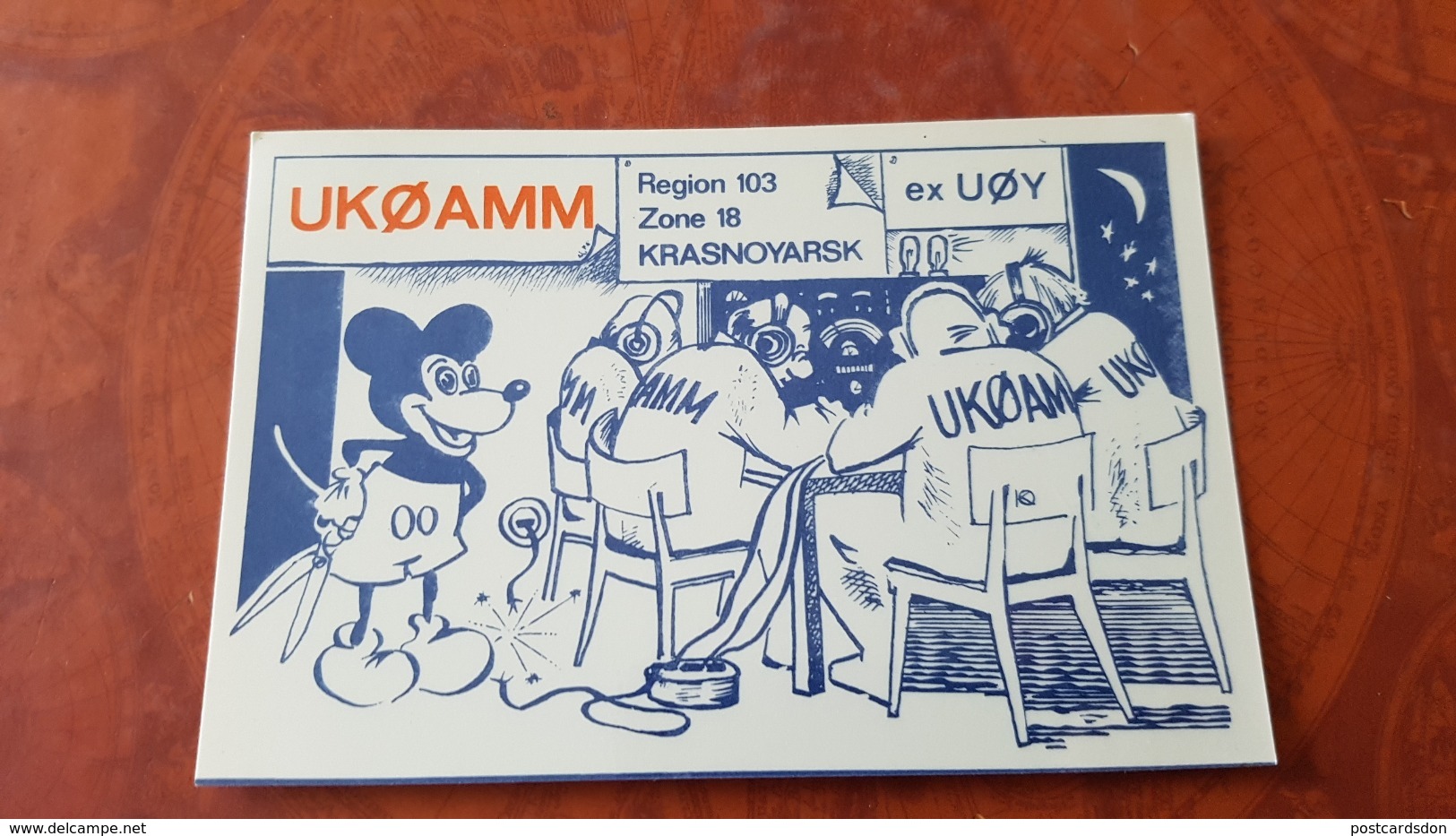 CPM - Mickey Mouse -  Disney - Old QSL Postcard - Altri & Non Classificati