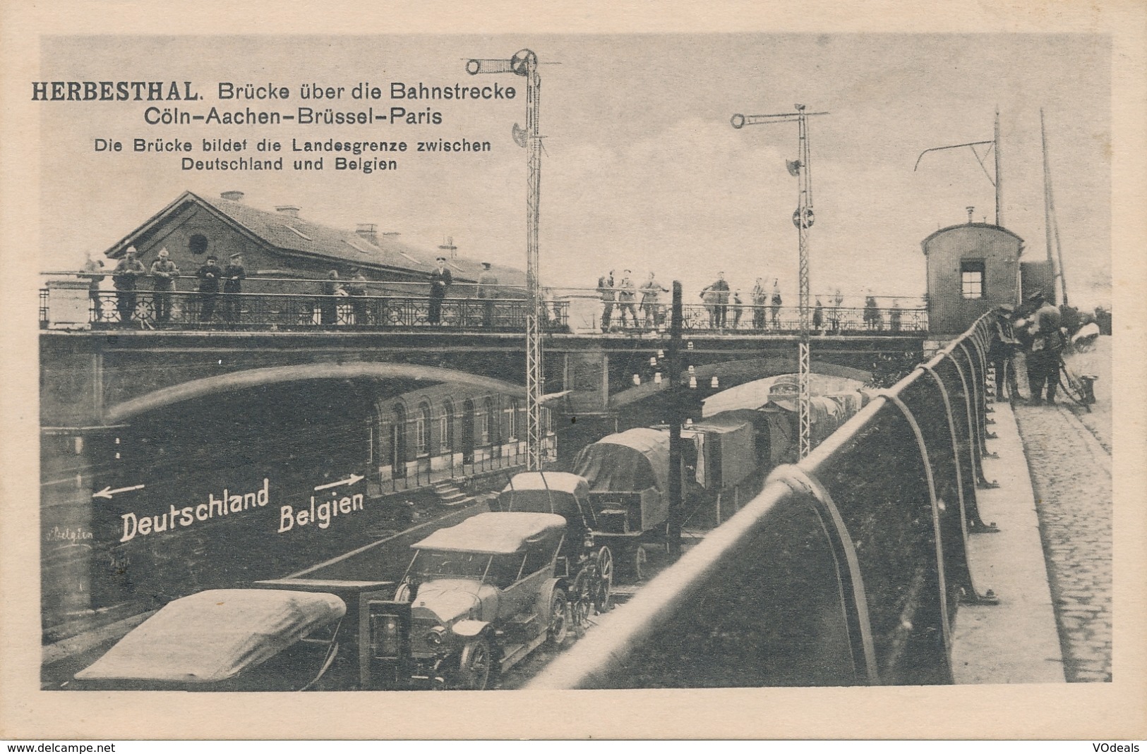 CPA - Belgique - Herbesthal - Brücke über Die Bahnstrecke - Lontzen