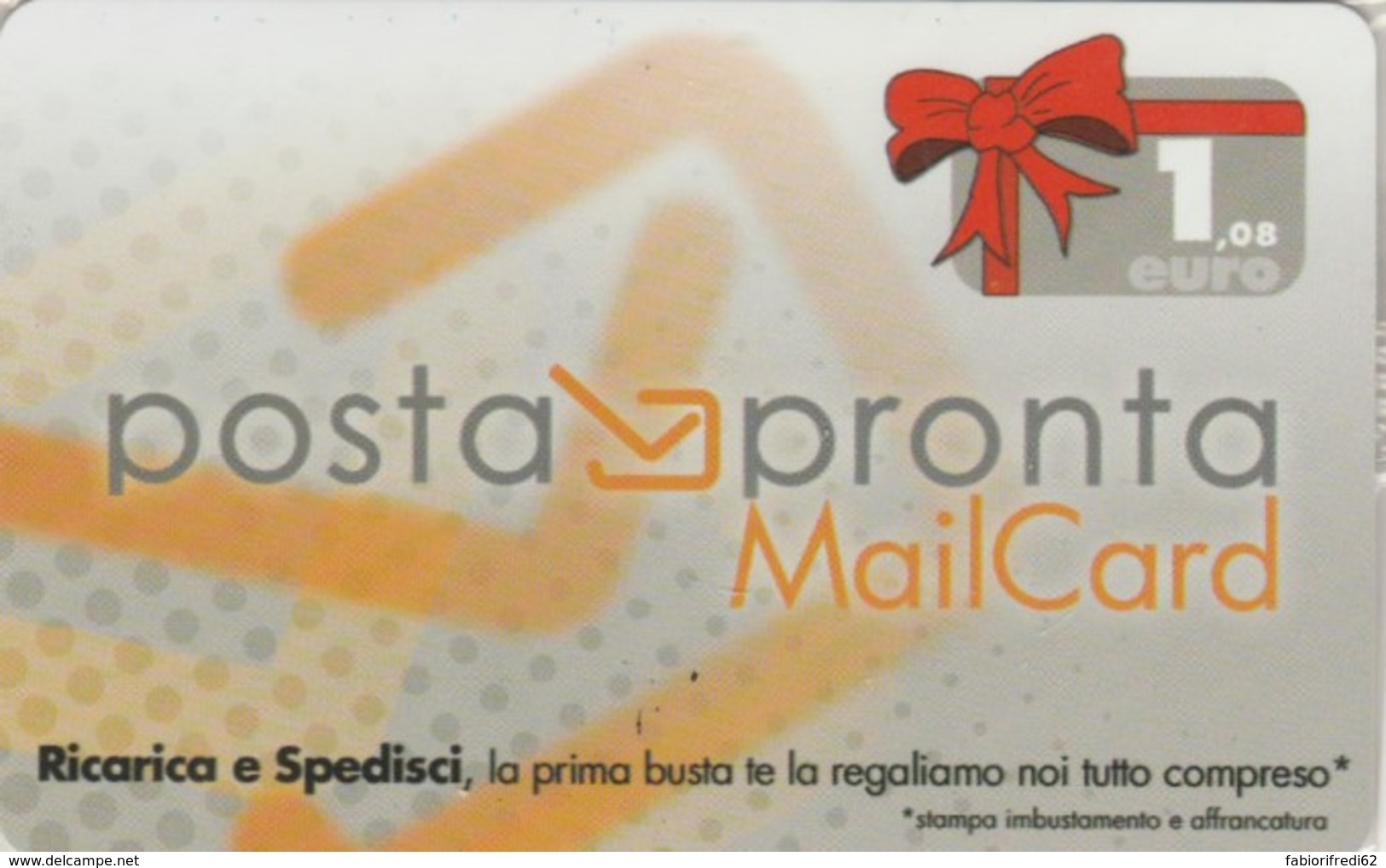 PREPAID CARD ITALIA POSTAPRONTA MAIL CARD (PK2236 - Cartes GSM Prépayées & Recharges