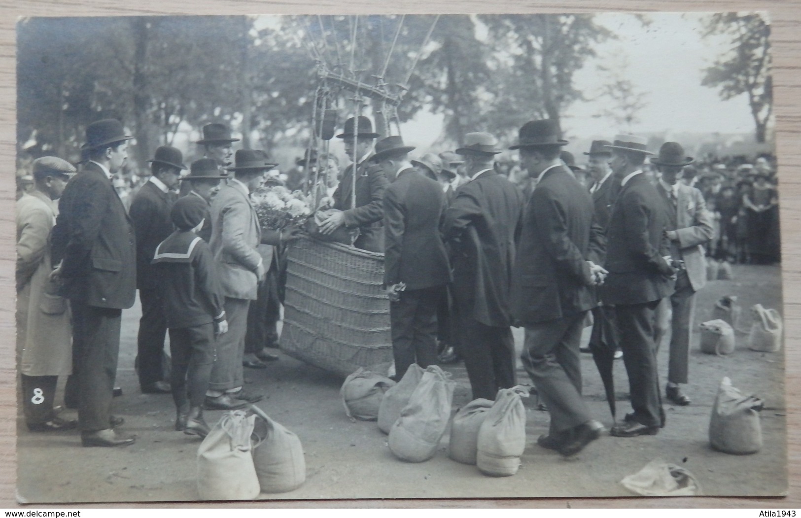 Mongolfière - Ballon Dirigeable - Photo Carte - Namur - Départ Du Dirigeable - Ph D'Art: J. Lemaire - Voir 2 Scans - Dirigibili