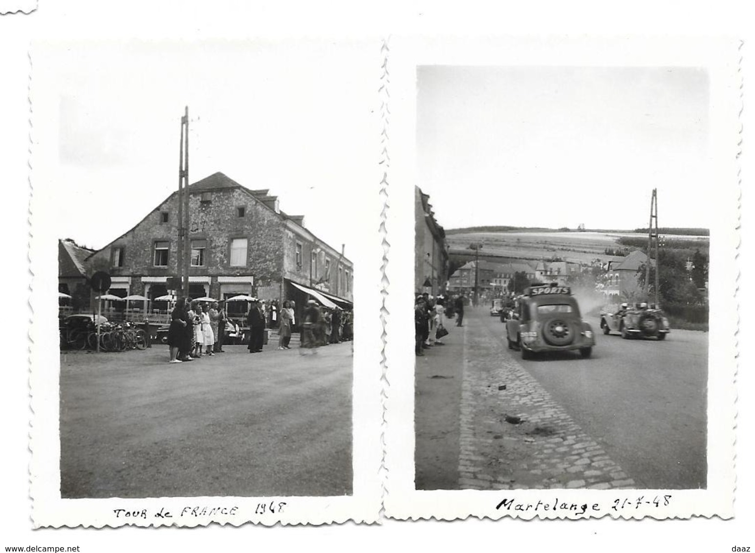 Tour De France à Martelange 1948 Cyclisme Oldtimer Photo 9x6 - Sports