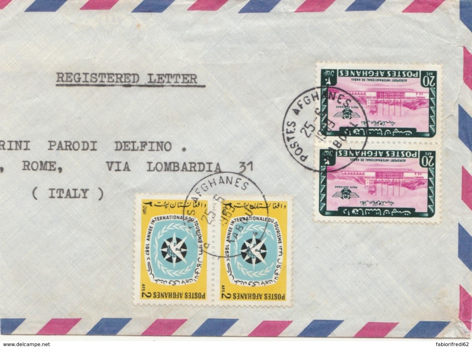 LETTERA 1969 AFGHANISTAN (VX63 - Afghanistan