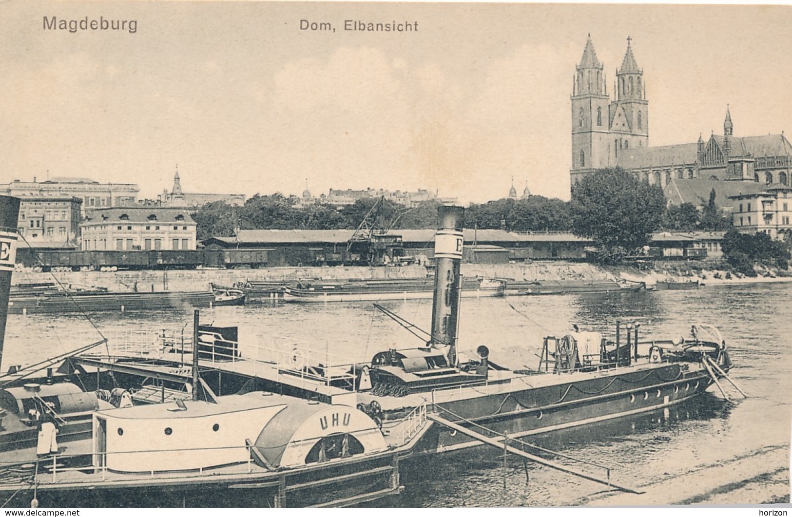 XD.489.  Magdeburg - Dom, Elbansicht - Magdeburg