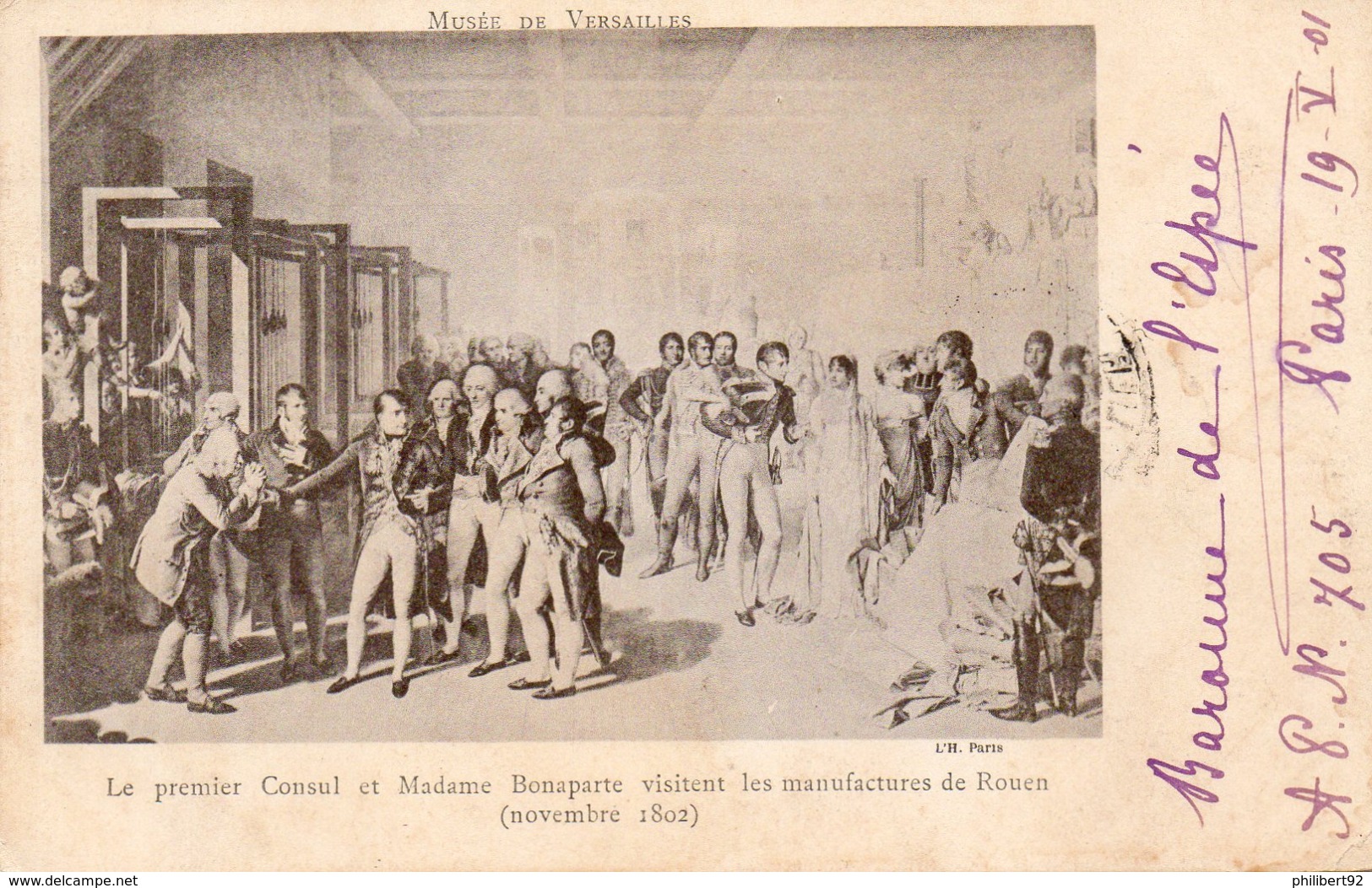 Le Premier Consul Napoléon Et Madame Bonaparte Visitent Les Manufactures De Rouen. - Histoire