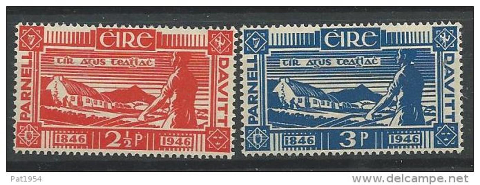 Irlande 1946 N°104/105 Neufs** MNH Patriotes - Neufs