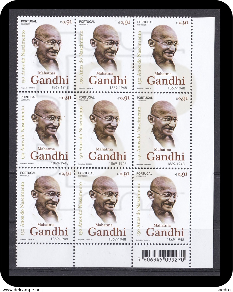 Portugal 2019 150 Anos Mahatma Gandhi Histoire History Great Man - Other & Unclassified