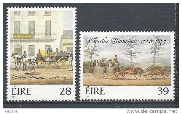 Irlande 1986 N°612/613 Neufs ** Charles Bianconi - Neufs