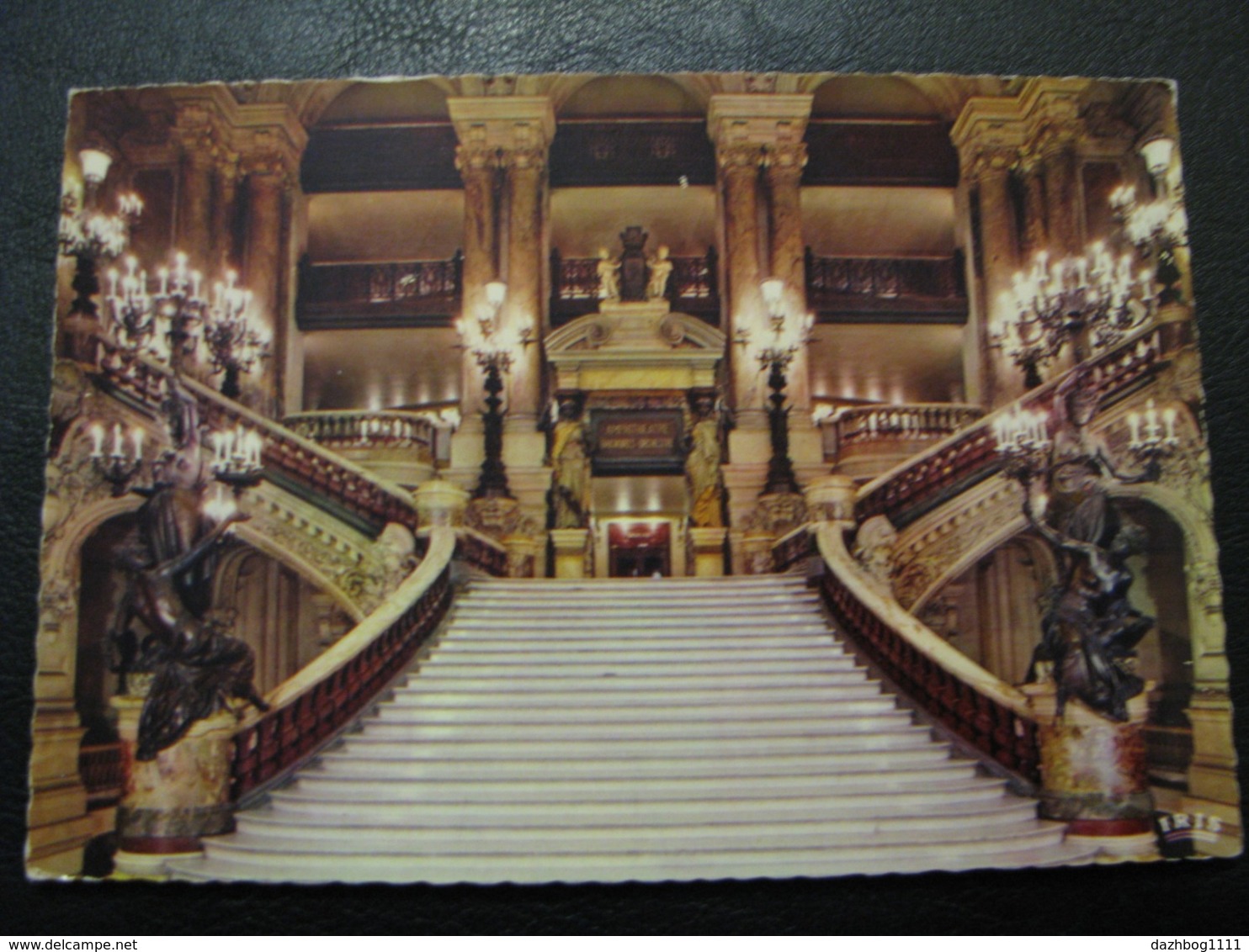 France Unused Postcard Clean Mexichrome Paris Opera Theater Staircase 1960 Years - Other & Unclassified