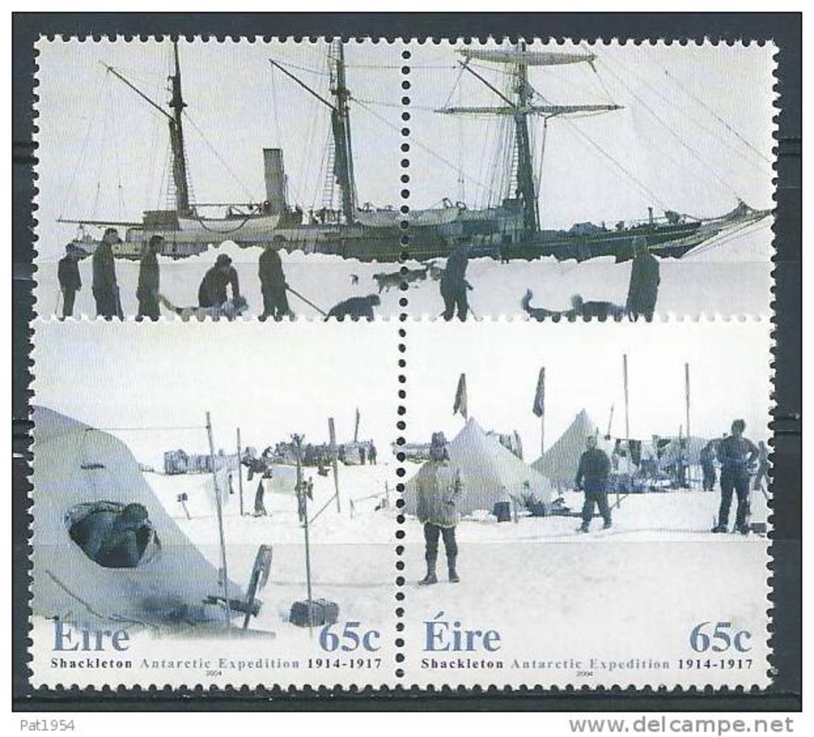 Irlande 2004 N°1574/1577 Neufs ** Expédition En Antarctique De E. Shackleton - Neufs