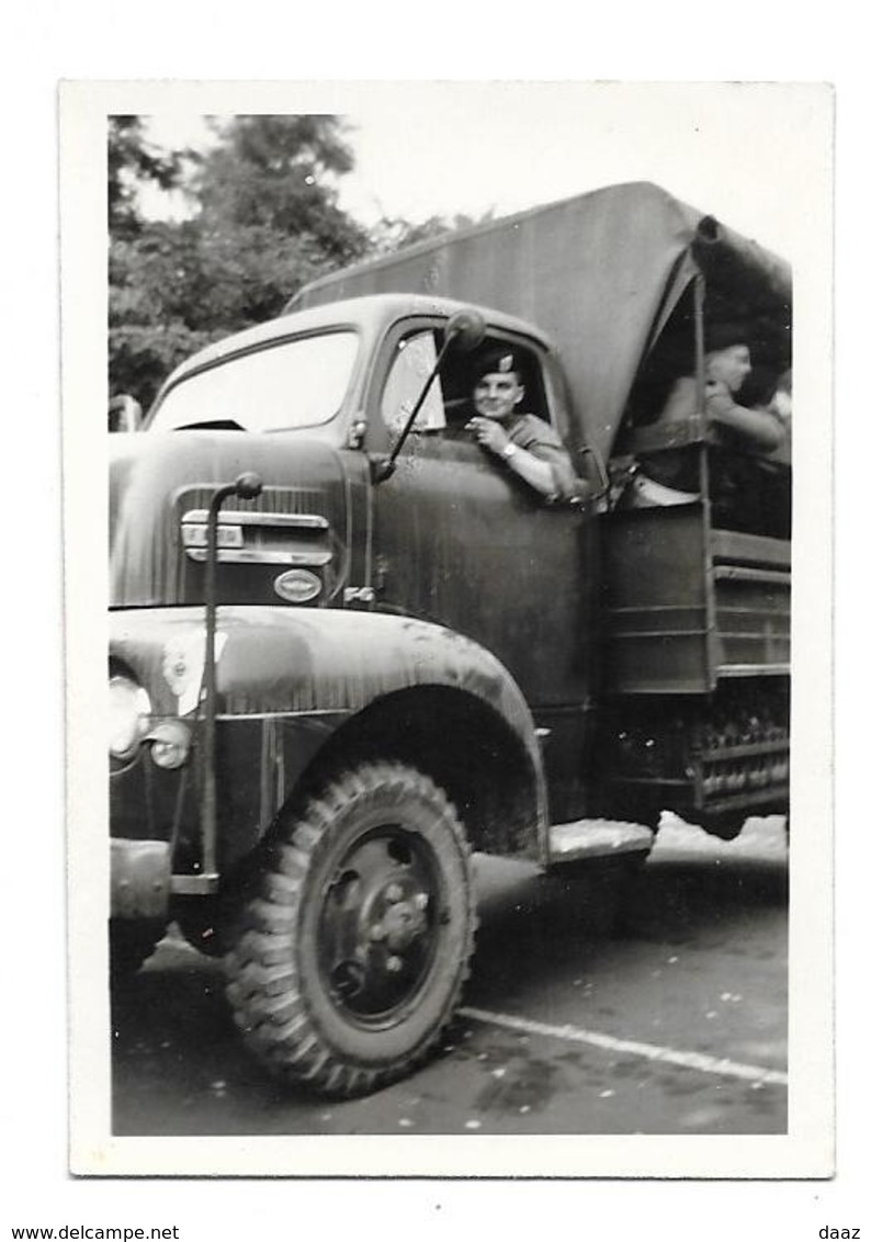 Soldat Armée Belge Matériel Militaire Camion  Photo 10x7 - War, Military