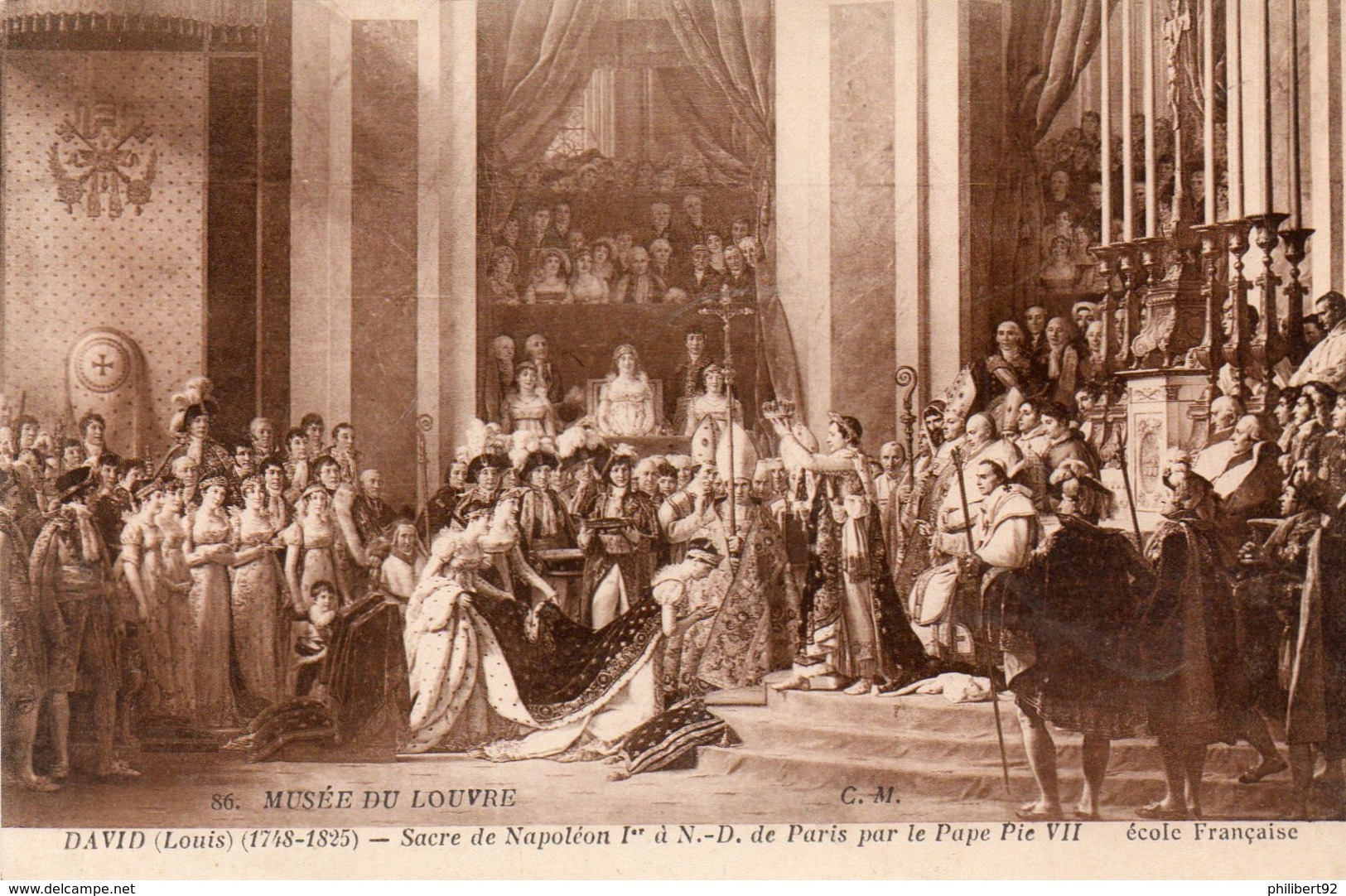 Louis David. Sacre De Napoléon 1er à Notre-Dame De Paris Par Le Pape Pie VII. - Histoire