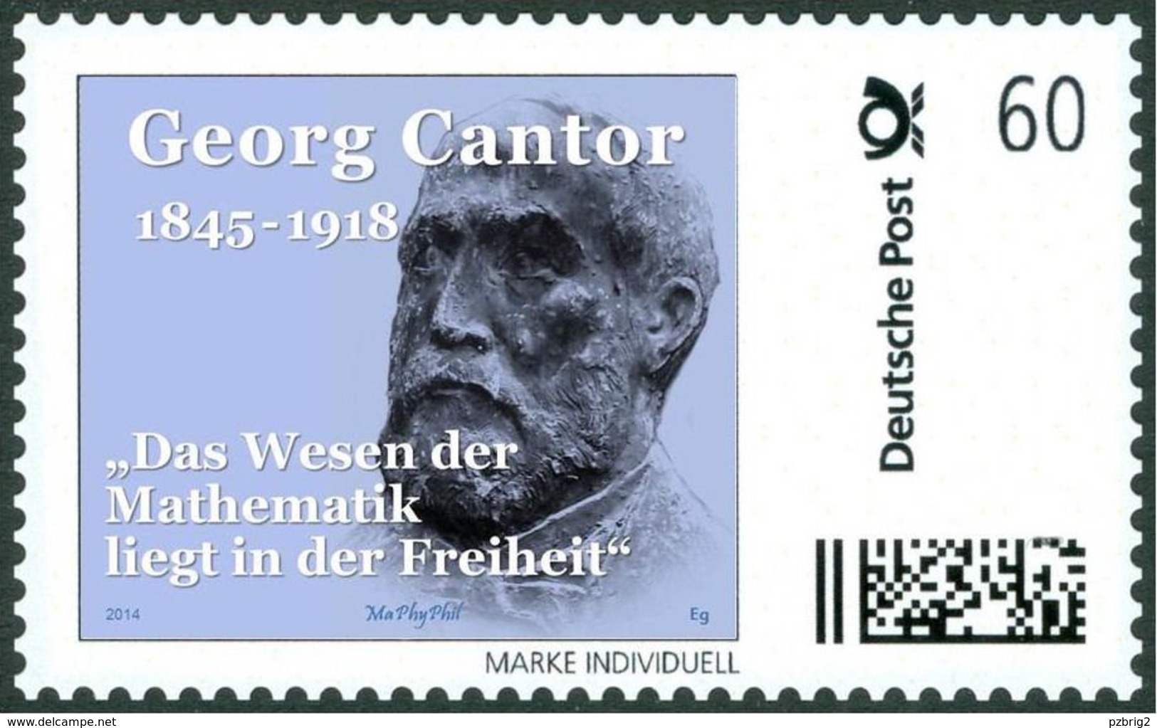 CANTOR, G. - "The Essence Of Mathematics Lies In Freedom" - Mathematician -  Marke Individuell - Sonstige & Ohne Zuordnung