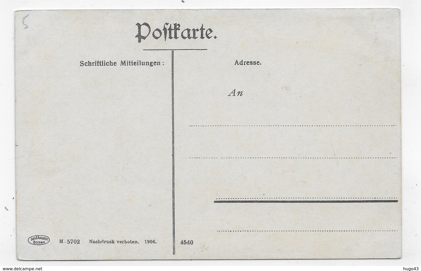 (RECTO / VERSO) TYROL - DOLOMITEN - NORDABSTURZE - CPA NON VOYAGEE - Autres & Non Classés