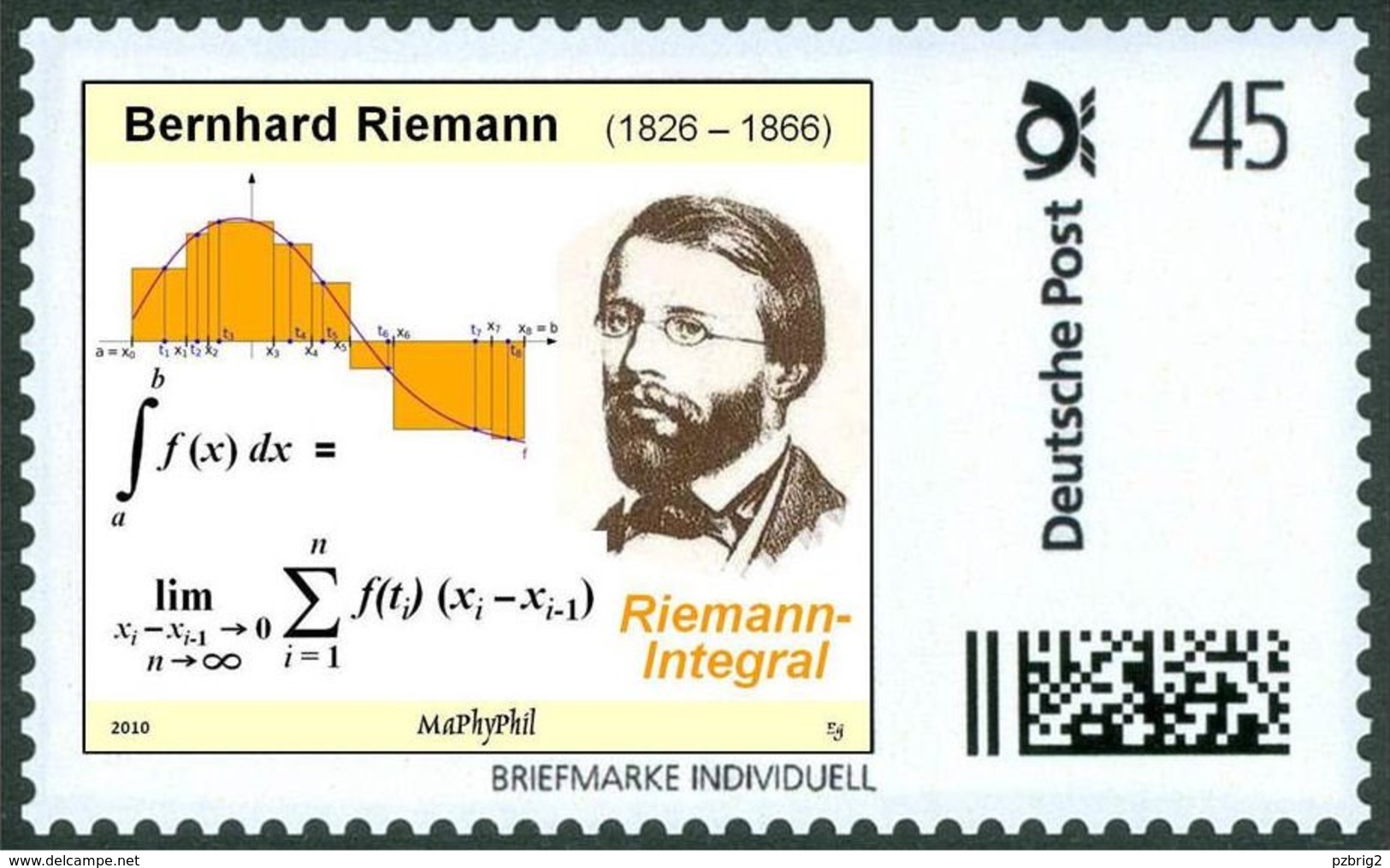 RIEMANN, B. - Riemann Integral - Mathematics - Mathematician - Marke Individuell - Sonstige & Ohne Zuordnung