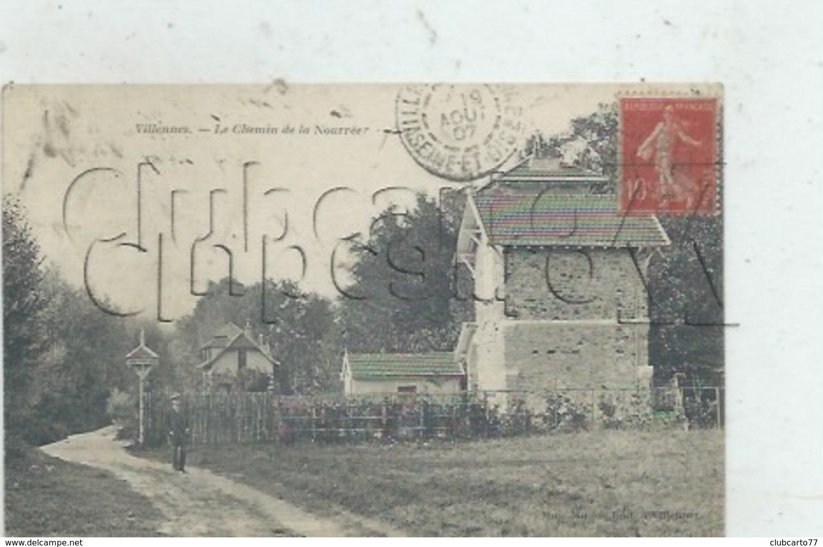 Villennes-sur-Seine (78) : GP D'une Villa Chemin De La Nourrée En 1907 (animé) PF. - Villennes-sur-Seine