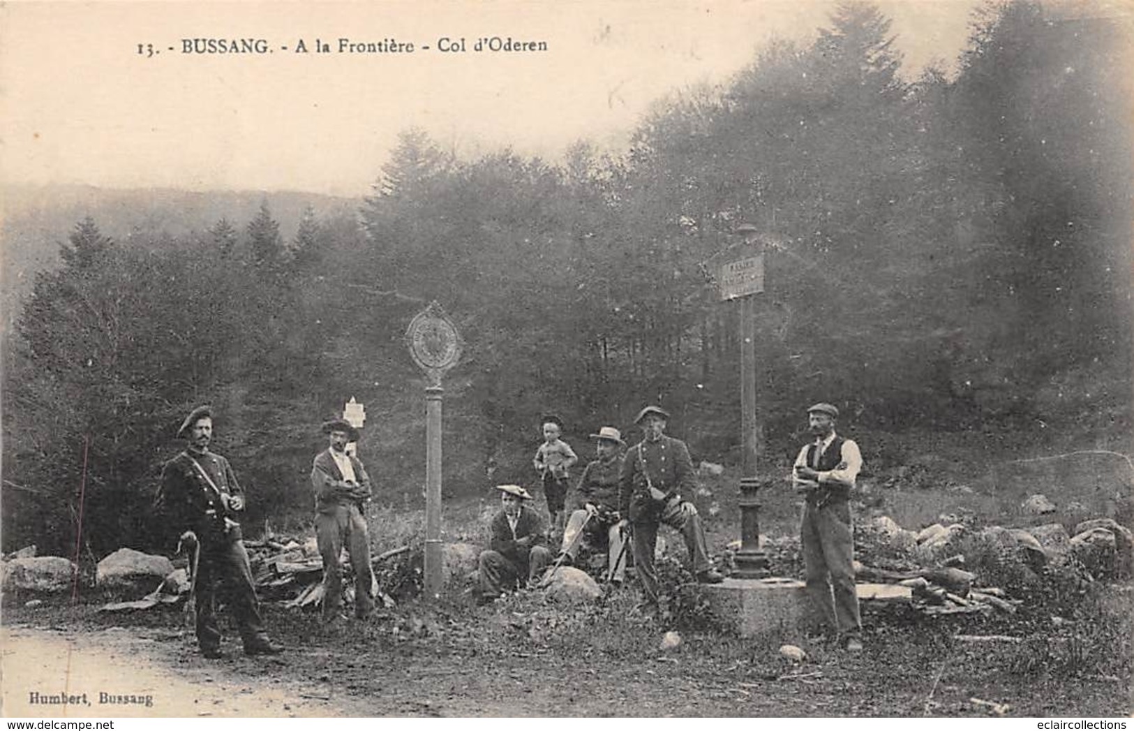 Thème:    Métier. Douanier. Frontière   Col D'Oderen  Bussang  88  Gendarmes  Douaniers (Voir Scan) - Police - Gendarmerie