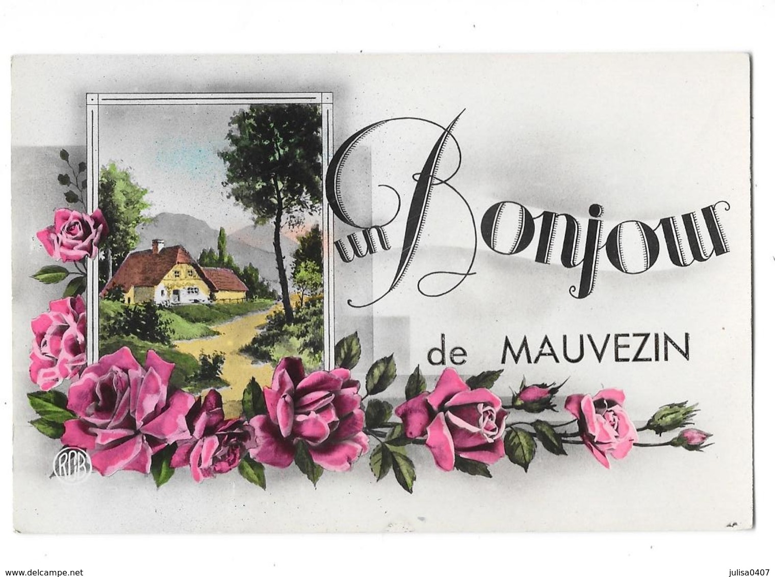 MAUVEZIN (32) Carte Fantaisie Bonjour De - Other & Unclassified