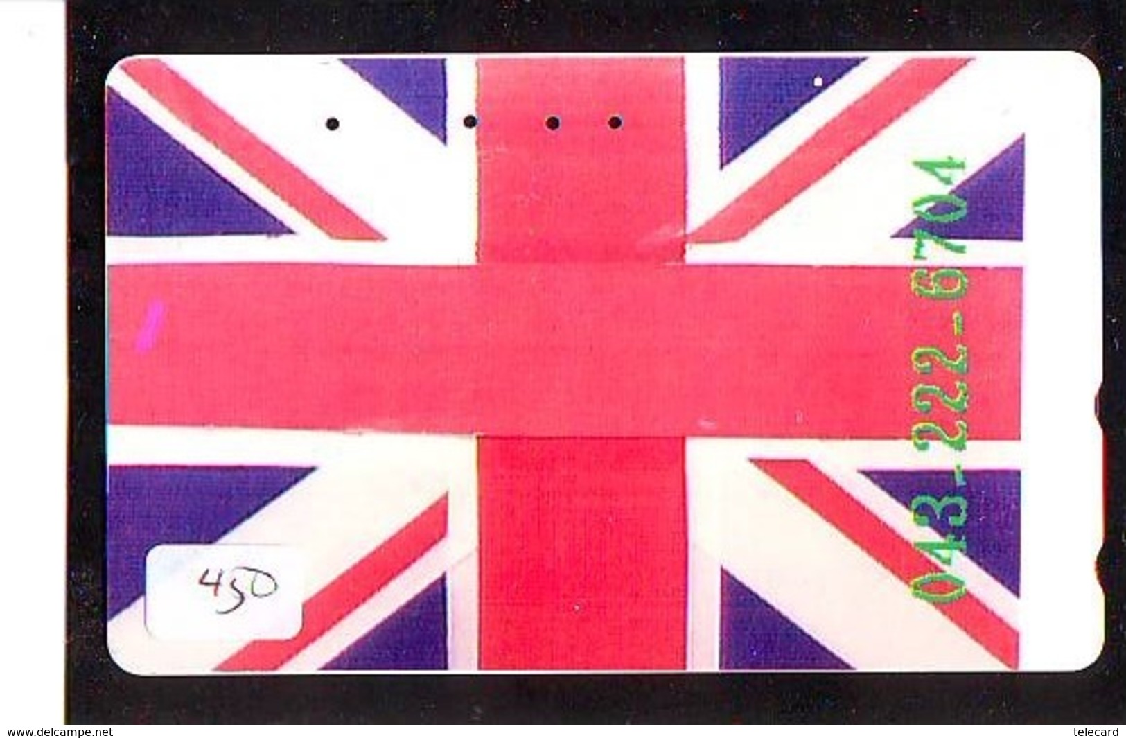 Télécarte Japon * ANGLETERRE * ENGLAND *  (450) GREAT BRITAIN RELATED * Phonecard Japan - Cultura