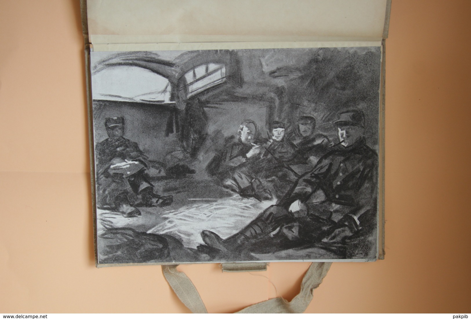 LUCIEN JONAS RECUEIL DE CROQUIS DE GUERRE WW1 RARE - 1914-18