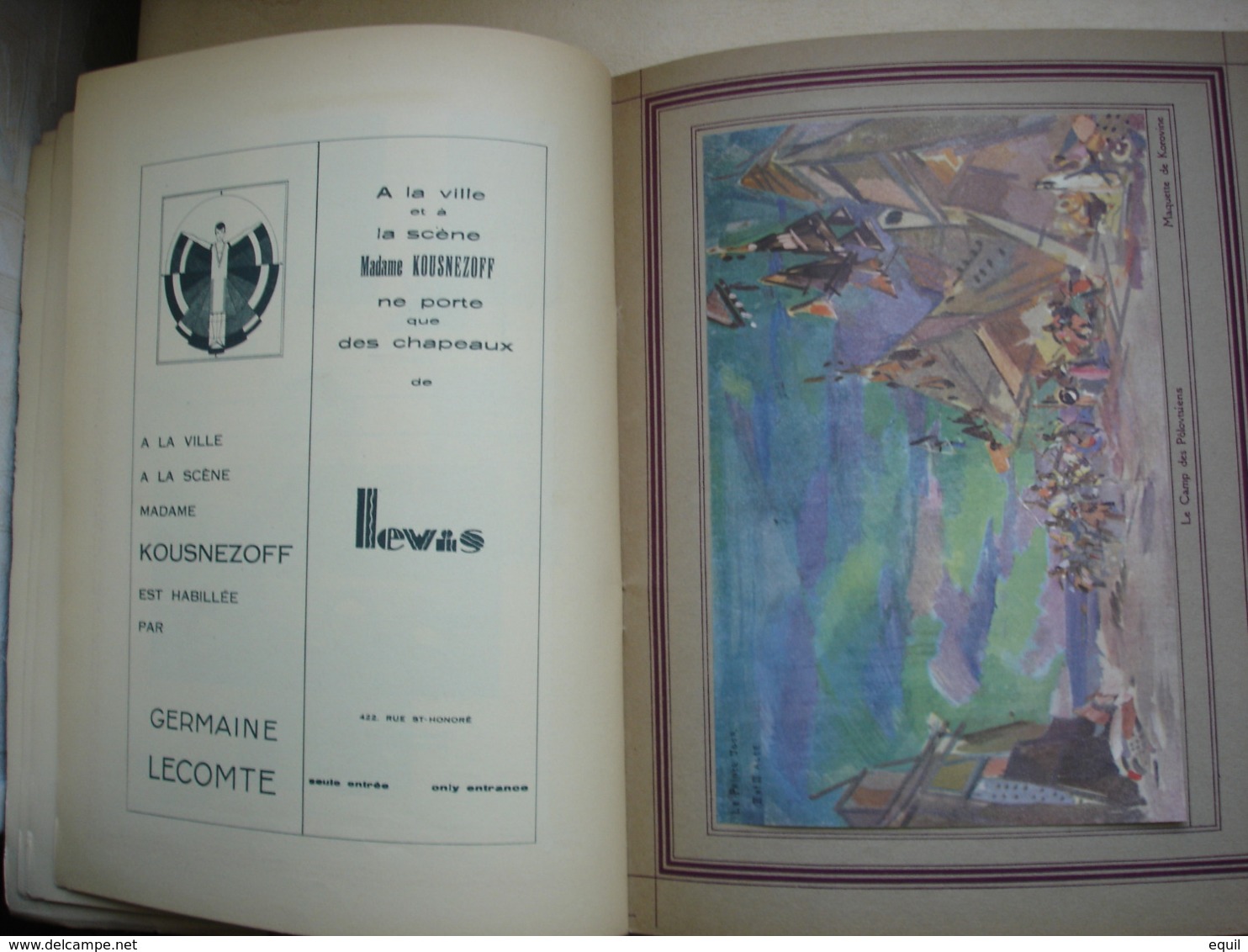 deux Programmes de L' Opéra Privé de Paris.RUSSE première saison.datés 1929 Prince Igor de Borodine et TSAR SALTAN