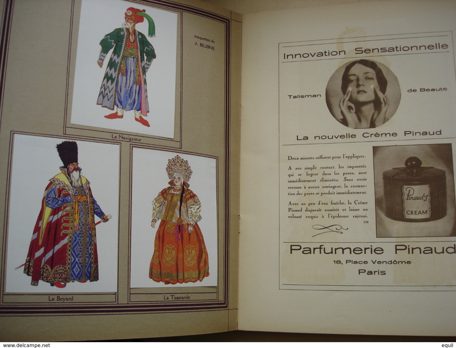 deux Programmes de L' Opéra Privé de Paris.RUSSE première saison.datés 1929 Prince Igor de Borodine et TSAR SALTAN
