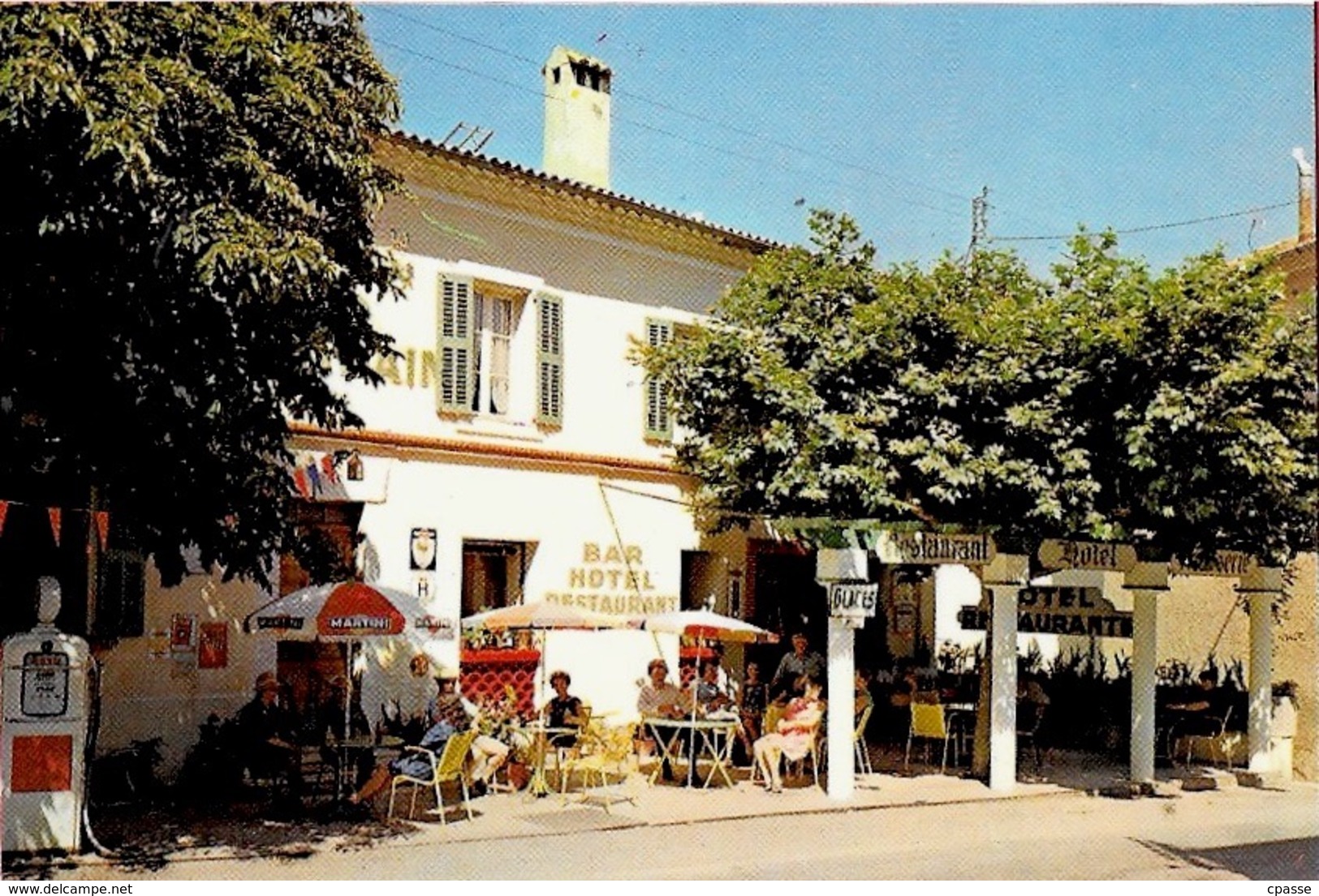 CPM 2 Vues 83 COMPS-sur-ARTUBY Var - "Grand Hôtel BAIN" - Le Restaurant, Un Coin De La Terrasse ° Edit. Tardy - Comps-sur-Artuby