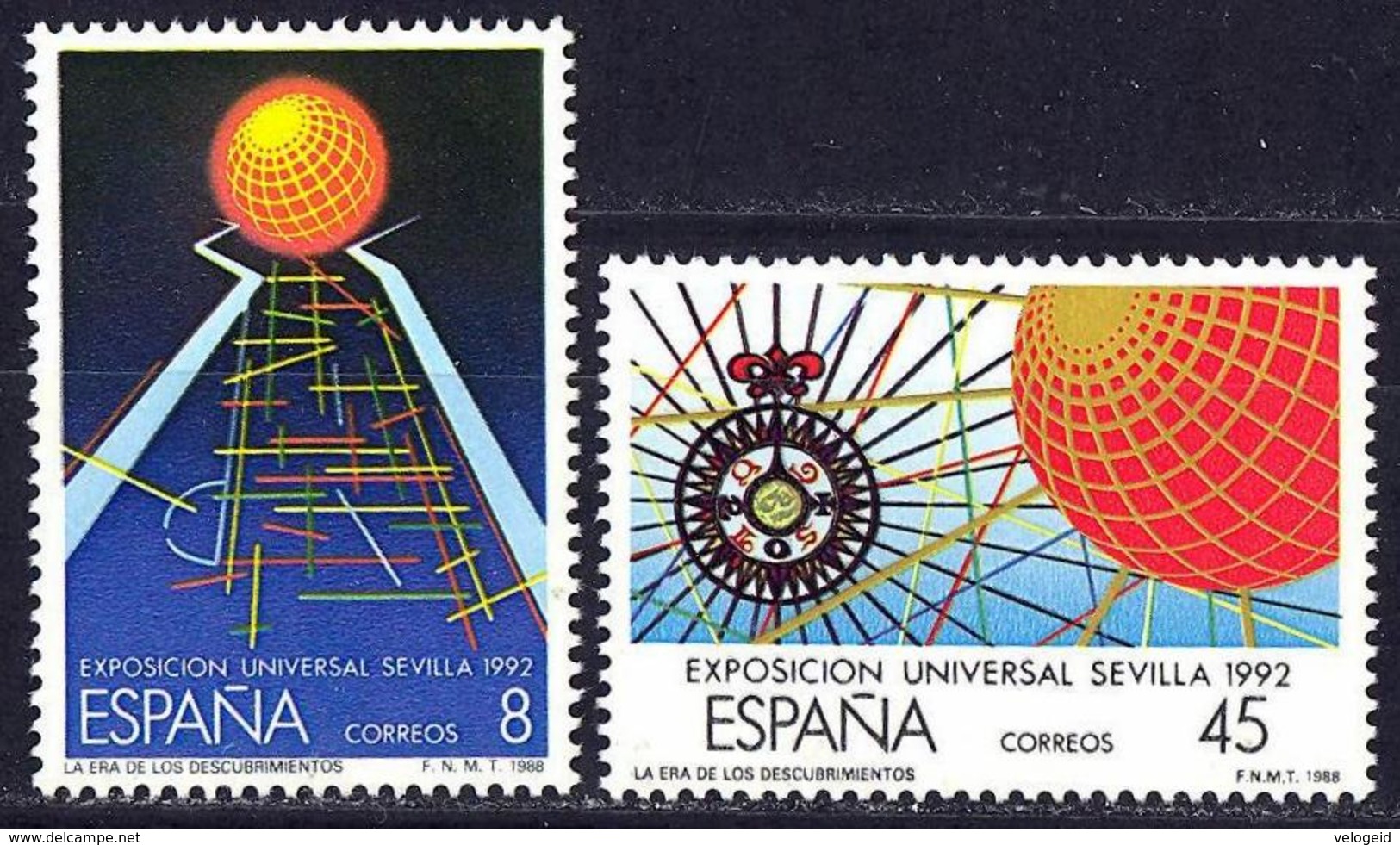 España. Spain. 1988. Exposicion Universal. Sevilla. 1992. Universal Exhibition. EXPO 92 - Nuevos