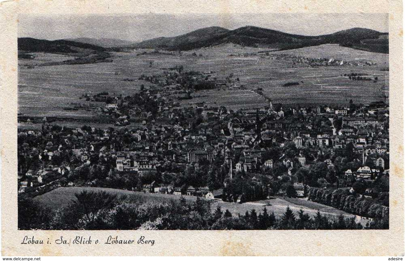 LÖBAU I.Sa. Blick Vom Löbauerberg, Gelaufen 1946, Frankierung (12 Pfg. D.Allierte Besetzung), Gute Erhaltung - Loebau