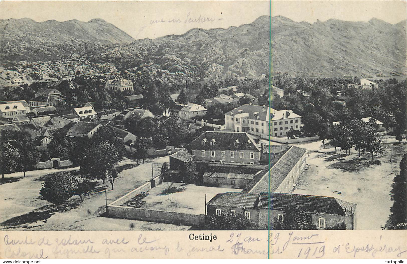 Montenegro - Cetinje - Cattigne 1919 - Montenegro