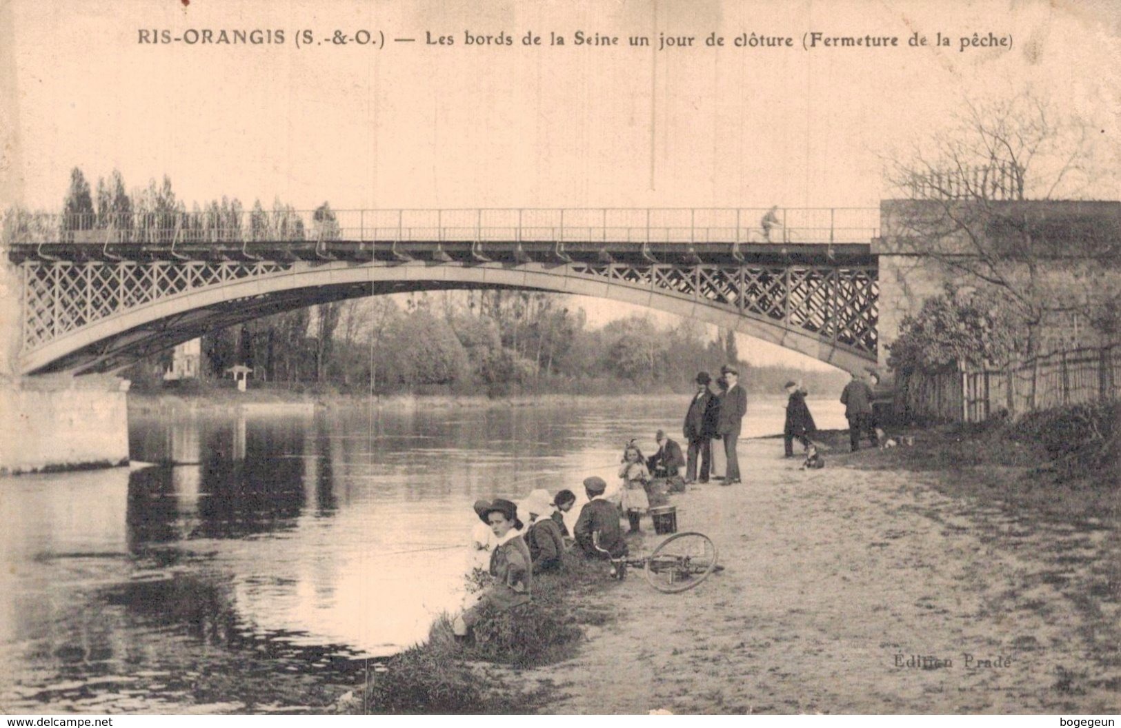 91 RIS ORANGIS Les Bords De La Seine Un Jour De Clôture (Fermeture De La Pêche) - Ris Orangis