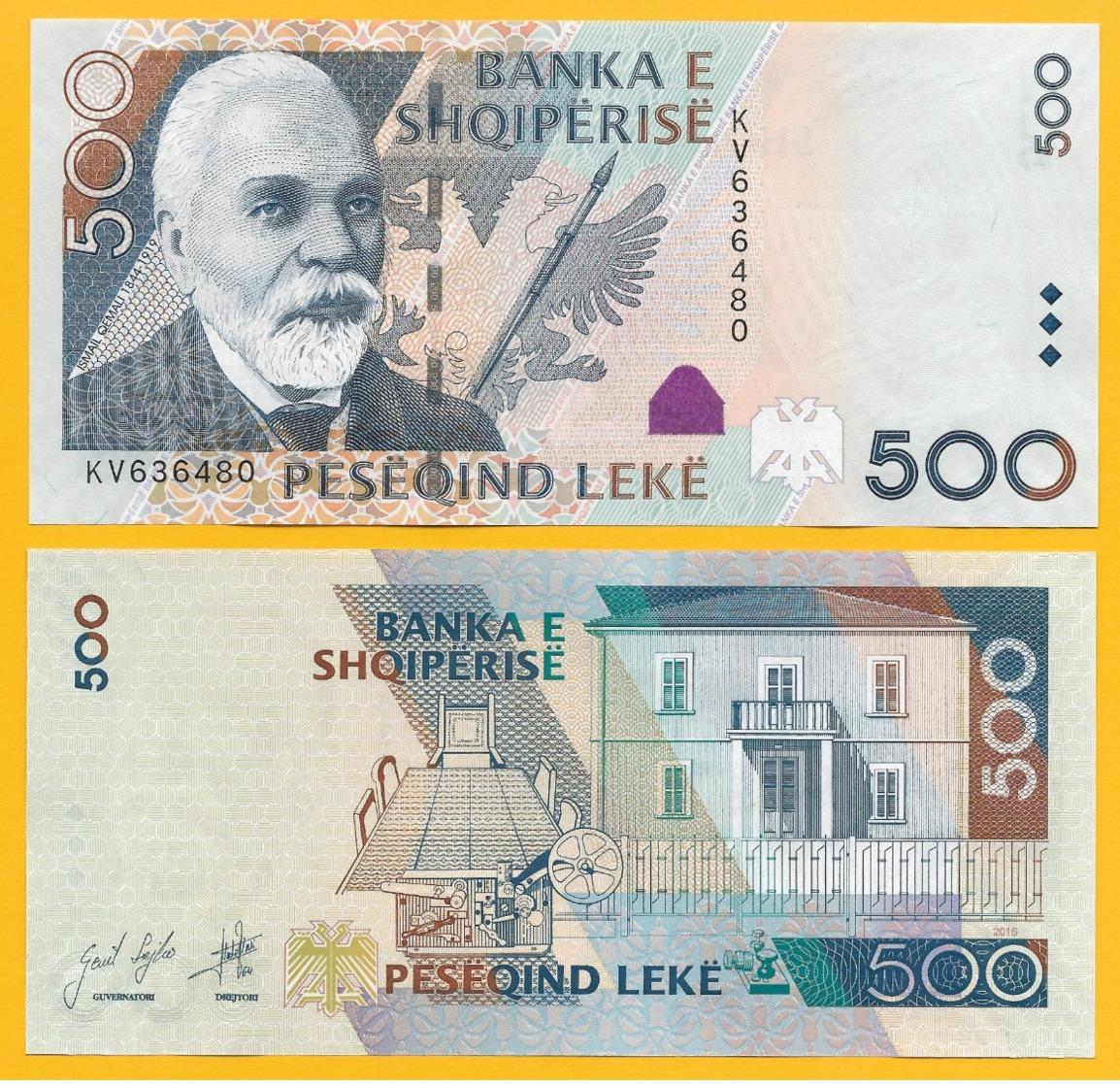 Albania 500 Leke P-72b 2015 UNC - Albanien