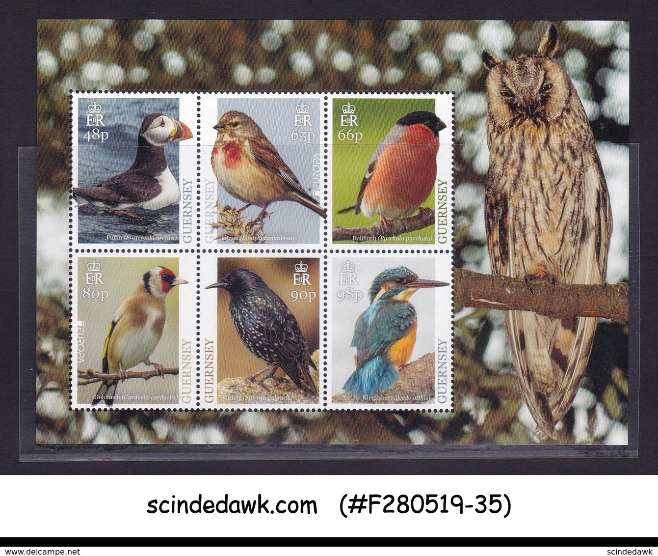 GUERNSEY - 2019 NATIONAL BIRDS - MIN. SHEET MINT NH - Other & Unclassified