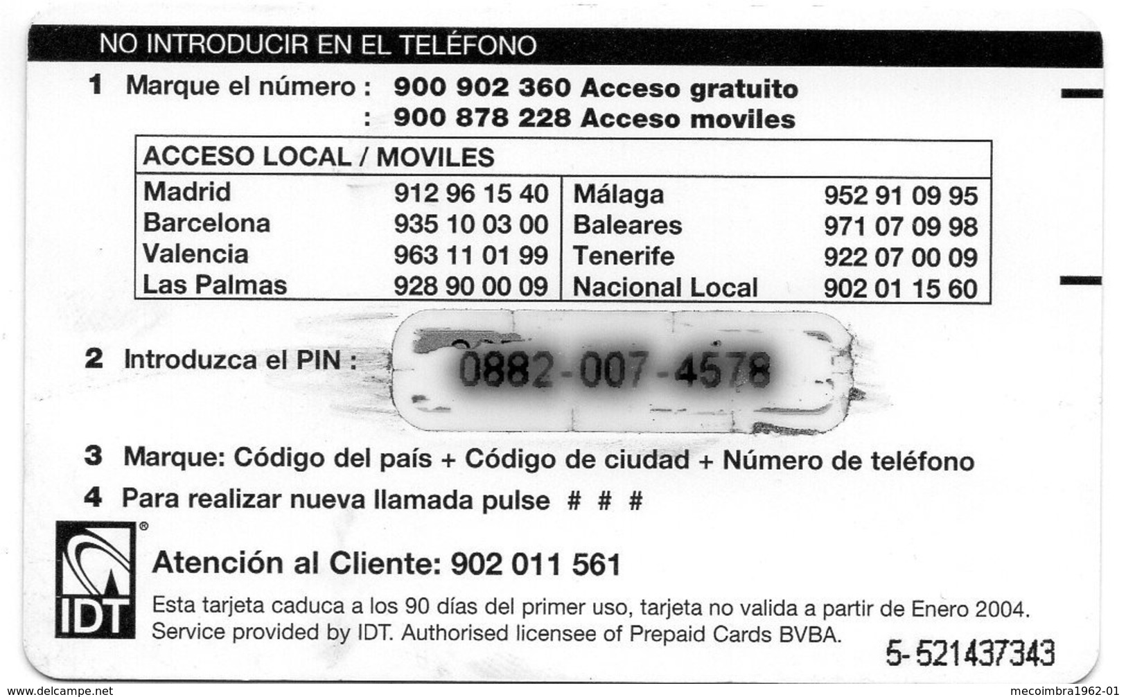 ESPAGNE / CARTE PLATICARD € 5 - Autres & Non Classés