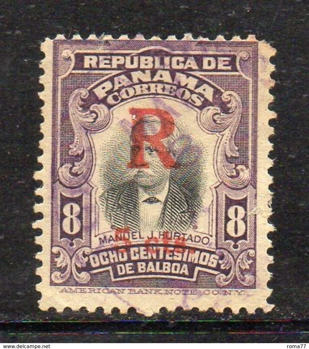 APR2993 - PANAMA 1917 , Raccomandate Yvert N. 52  Usato  (2380A) - Panama