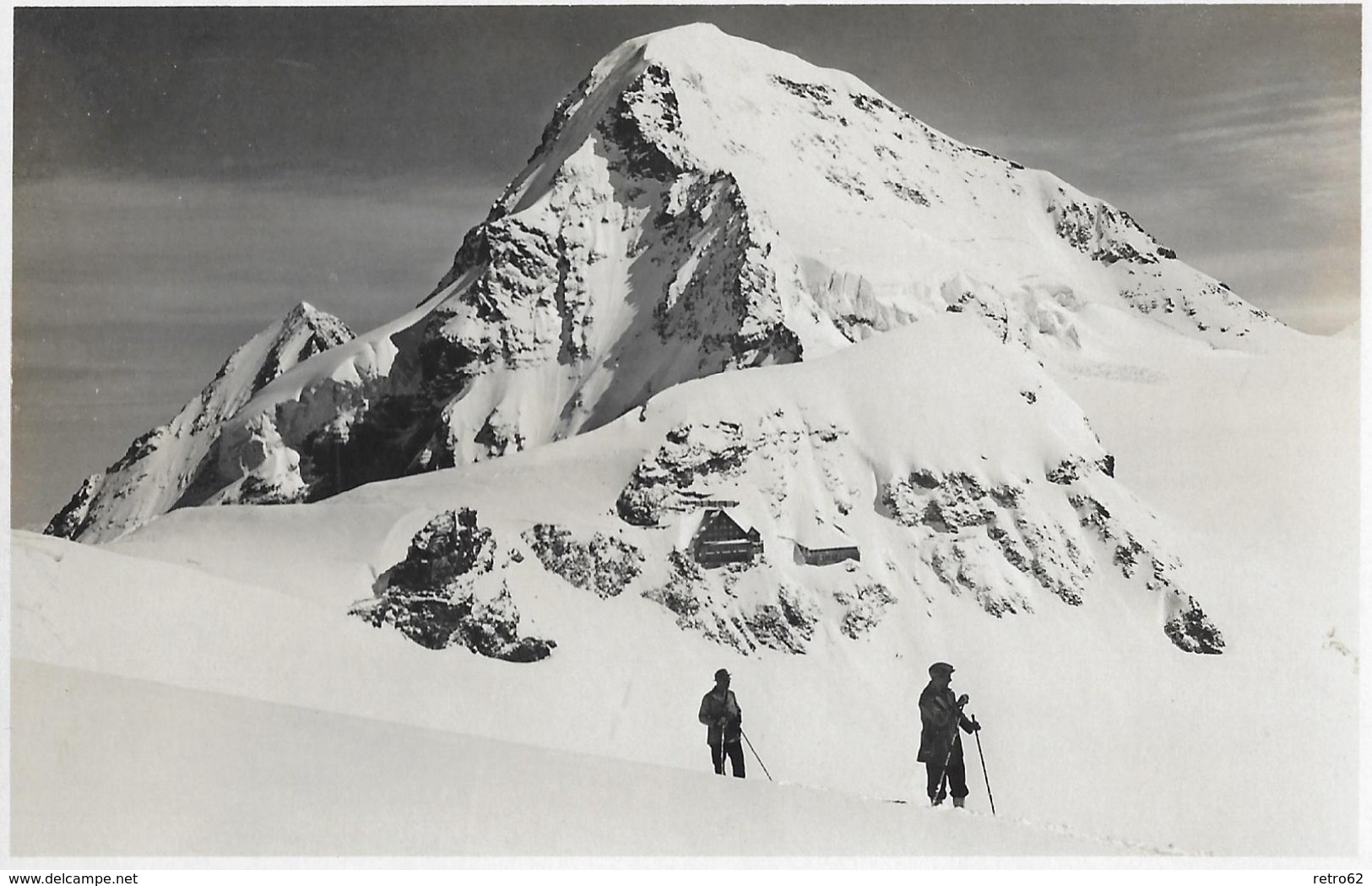 JUNGFRAUJOCH → 2-er Seilschaft Unterwegs Zum Jungfraujoch, Ca.1910 - Autres & Non Classés