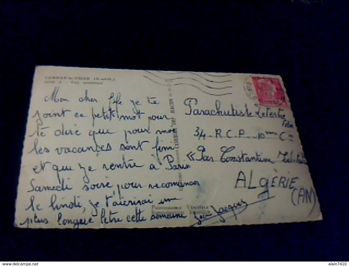 CPSM écrite  Cernay La Ville Seine Et Oise 1955  VUE AERIENNE - Cernay-la-Ville