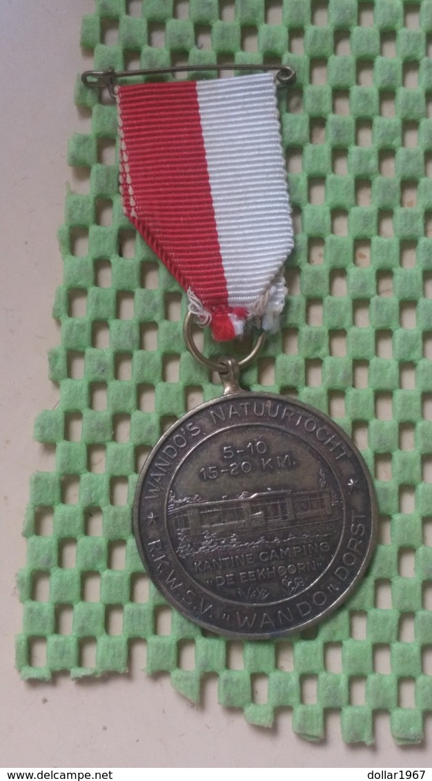 Medaille :Netherlands  - 5-10-20 Km. -R.K - W.s.v Wando'Dors Oosterhout  -   Medal - Walking Association - Andere & Zonder Classificatie